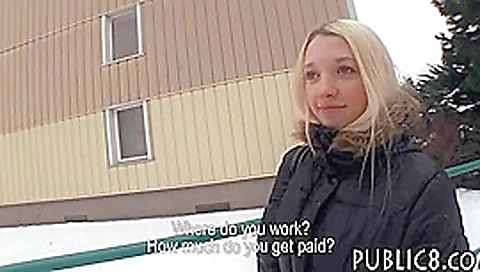 Busty amateur blonde Eurobabe screwed up in hotel room