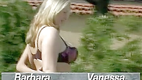 Cuties banged in the fanny in the open air Cuties banged in the fanny in the open air