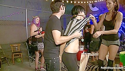 Brand New Model Gets the full Public Disgrace Experience ASS ALERT Brand New Model Gets the full Public Disgrace Experience ASS ALERT