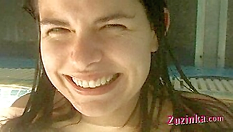 Orgasm in a swimming pool