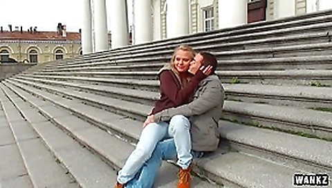 Coed Winter Gets Very Naughty In Public