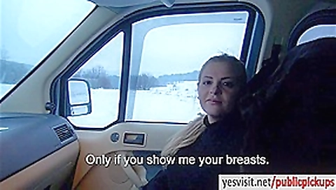 Czech slut Alexa boned in a car for cash