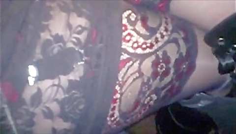 Wife play with dick in public bar