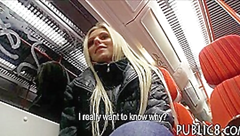 Huge tits amateur blonde Eurobabe payed for hard sex