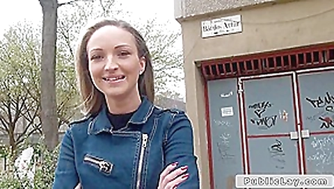 Hot euro amateur flashing boobs outdoors