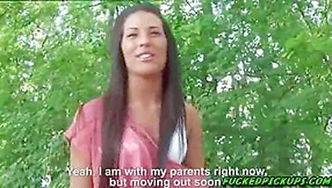 Maria followed dude in the woods for some sucking and fucking Maria followed dude in the woods for some sucking and fucking