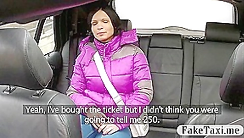 Big boobs amateur babe pussy fucked for a free fare Big boobs amateur babe pussy fucked for a free fare