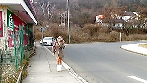 Ex Model Takes Dick In Public