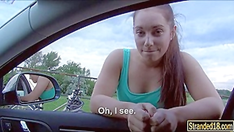 Countrygirl Jenny Dark hitch hikes and pussy stuffed in public