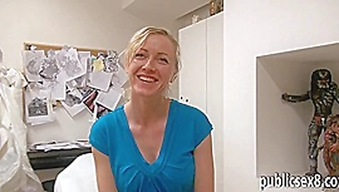 Busty Czech slut fucked in tattoo room for alot of cash