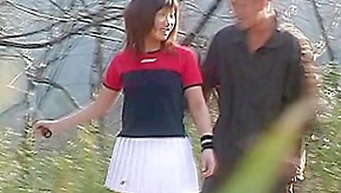 Outdoor sex hard fucking creampie Rico Kurusu