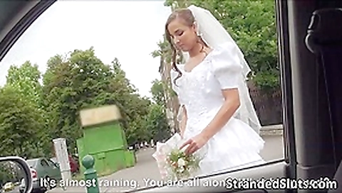 Amirah a runaway bride gets fucked hard on a lonely street