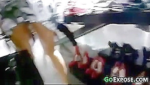 Shopping With No Panties