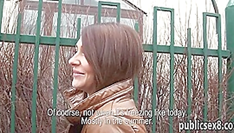 Real amateur Czech girl sucks off and fucked for money