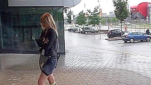 Sucking a hard cock for cash