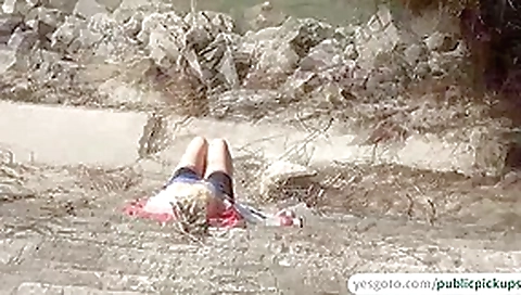 Amateur flashes her boobies and gets public sex in exchange of cash