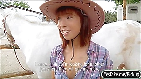 Cutie cowgirl Tina Hot pussy nailed in exchange for money