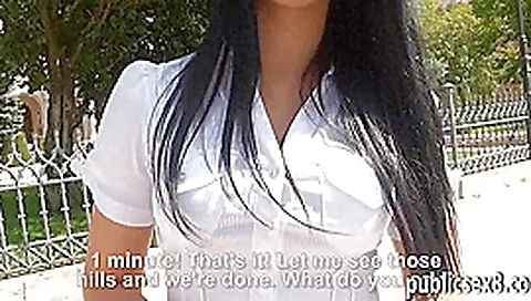 Real amateur Czech girl banged and facialed for money