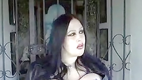 gothic huge tits public blowjob