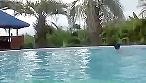 Her bikini is falling Her bikini is falling