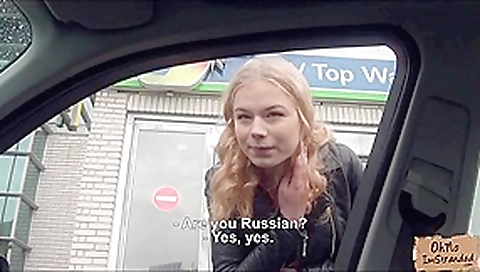 Russian teen 18+ gets picked up and gets fucked for a free ride