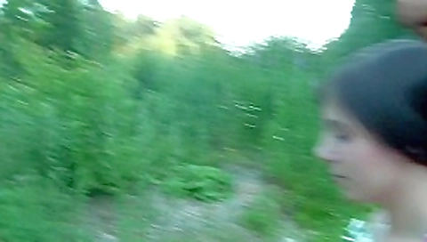 Marta in sexy girl gives head while in a public park Marta in sexy girl gives head while in a public park