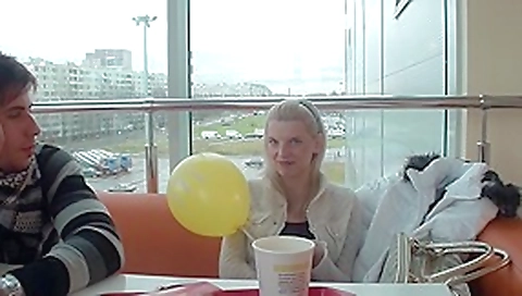 Kamila in beautiful chick having hardcore sex in restroom