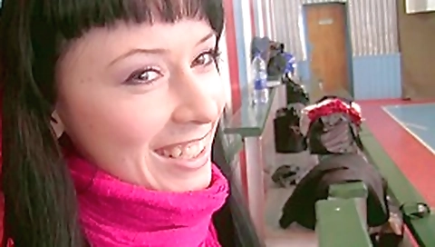 Ava in slutty vixen having passionate sex in restroom