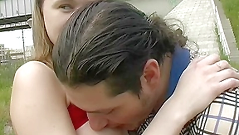 Ania in slut gets on a bike and gets fucked in the park