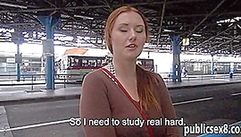 Euro slut shows off her big boobs and fucked for money