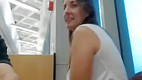 Web cam - Couple fucking in the public library