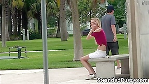 Wonderful blonde angelface Mila gets pussy penetraded by the guy