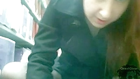 Sexy cam girl posing in seductive stockings