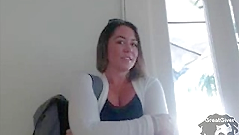 Plump slut with huge tits masturbates on webcam