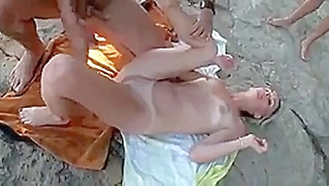 Public fuck with audience