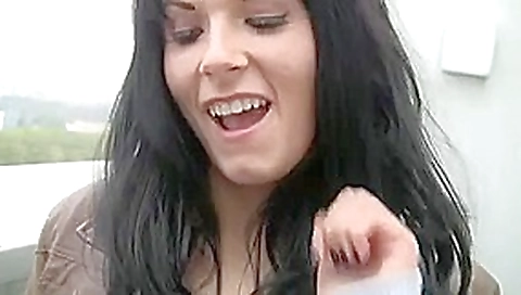 German girl fucked in a staircase