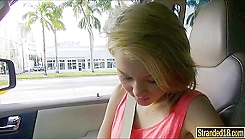 teen 18+ cutie Dakota Skye walks with a cum on her face