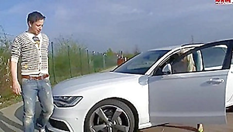 public blowjob & fuckon resting place (german)