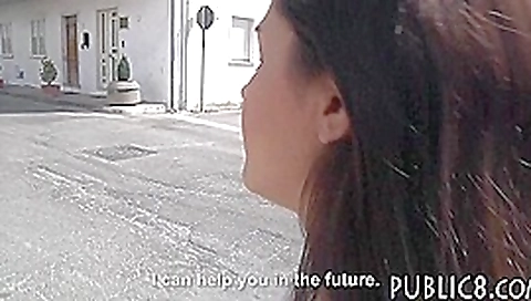 Huge boobs Latina girl drilled in public for some money