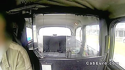 Natural beauty babe deep pussy banged in fake taxi